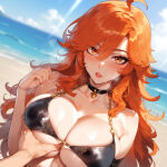 ai_generated beach genshin_impact swimsuit tagme