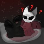 confused crossed_feet foot_fetish giantess hornet_(hollow_knight) soles