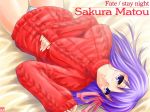 big_breasts fate/stay_night purple_eyes purple_hair sakura_mato sakura_matou sweater