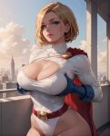 1girl 1girl ai_generated ass blonde_hair curvy dat_ass eteeming fat_ass female_only holding_breasts kara_zor-l nude nude power_girl thicc thick_thighs thicker_than_a_bowl_of_oatmeal