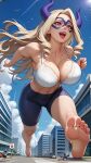 ai_generated city giantess mount_lady my_hero_academia yuu_takeyama