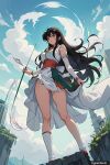 ai_generated inuyasha kagome_higurashi trynectar_ai waifu2x