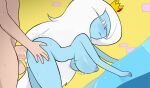 1boy1girl accurate_art_style adventure_time cum cum_in_pussy cum_inside doggy_position finn_the_human fucked_from_behind ice_queen ice_queen_(adventure_time) newguy1091 partial_male