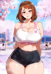 ai_generated gym_uniform my_hero_academia ochako_uraraka