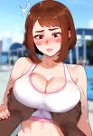 ai_generated gym_uniform my_hero_academia ochako_uraraka