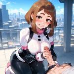 ai_generated bodysuit my_hero_academia ochako_uraraka tagme