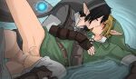 2boys anal angelofhapiness black_hair blonde_hair blonde_male blush bottomless couple dark_link doppelganger dual_persona duo elf eyebrows_visible_through_hair fairy hylian kissing link love male/male male_only multiple_boys navi nintendo ocarina_of_time penis pointy_ears romantic romantic_couple selfcest sex short_hair spread_legs the_legend_of_zelda the_legend_of_zelda:_ocarina_of_time uncensored water yaoi