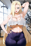 1girl ai_generated gym ino_yamanaka naruto