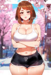 ai_generated ass gym_uniform my_hero_academia ochako_uraraka