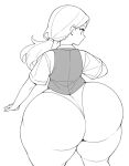 ai_generated big_legs bubble_ass bubble_butt eyelashes horse_tail huge_legs original_character tagme thong wide_hips