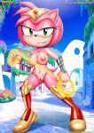 1girl amy_rose anthro bbmbbf breasts female_only lasso_of_truth looking_at_viewer mobius_unleashed nipples nude palcomix pussy sega sonic_the_hedgehog_(series) wonder_amy wonder_woman_(cosplay)