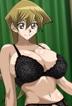 1girl 1girls alexis_rhodes alluring asuka_tenjouin big_breasts blonde_hair bra brown_eyes cleavage konami lingerie panties pin_up shounen_jump tenjouin_asuka underwear yu-gi-oh! yu-gi-oh!_duel_monsters_gx yu-gi-oh!_gx yxyyxy