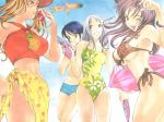  1152x864 4girls :d :p ;d animal_ears armpits ashihara_tomoe big_breasts bikini blonde_hair blue_eyes blue_hair blue_nails blush bracelet breast_envy breasts can casual_one-piece_swimsuit cat_ears cloud drink dual_wielding fang female_only fingernails floral_print food food_themed_clothes front-tie_top fruit grey_eyes hair_ornament hairclip haru_(majin_devil) haru_(majin_~devil~) hat hayashi_(majin_devil) hayashi_(majin_~devil~) hentai inflatable_raft jewelry leopard_print long_fingernails long_hair majin_-devil- majin_devil majin_~devil~ midriff multiple_girls nail_polish nails official_art oh!_great one-piece_swimsuit one_eye_closed oogure_ito open_mouth orange_eyes orange_hair outside pineapple pineapple_print pink_nails print_bikini print_swimsuit purple_eyes purple_hair sarong satomi_(majin_devil) satomi_(majin_~devil~) see-through short_hair side-tie_bikini silver_hair sky small_breasts smile sports_bikini squirrel standing swimsuit tiger_print tongue tongue_out twin_tails underboob wallpaper water_gun white_hair wink 