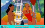 breasts comic dark-skinned_female dark_skin disney edit erect_nipples lawgick lifeguard_(lilo_and_stitch) lilo_and_stitch nani_pelekai nipples small_breasts topless uncensored