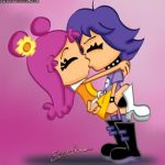 aerisdies ami ami_onuki escoria hi_hi_puffy_amiyumi kissing yumi yumi_yoshimura yuri