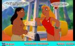 breasts comic dark-skinned_female dark_skin disney edit erect_nipples lawgick lifeguard_(lilo_and_stitch) lilo_and_stitch nani_pelekai nipples small_breasts topless uncensored