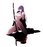 1girl breasts busujima_saeko erect_nipples female_only gakuen_mokushiroku:_highschool_of_the_dead hairless_pussy highschool_of_the_dead huge_breasts nipples nude pussy saeko_busujima solo_female spread_legs uncensored