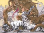  cum cum_in_orifice deathclaw fallout fallout_3 furry rape ratcandy_(artist) tongue uncensored zebra 