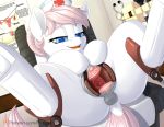 1girl anus blue_eyes cervix cutie_mark earth_pony female female_only friendship_is_magic medical_office my_little_pony nude nurse_cap nurse_redheart pony pusspuss pussy solo speculum spread_legs spread_pussy tail