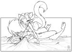  bra cleavage couple female furry jollyjack kat_vance monochrome phillip_m_jackson_(artist) scarlet_(sequential_art) sequential_art underwear yuri 