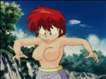  1girl animated bouncing_breasts breasts erect_nipples female_only genderswap genderswap_(mtf) gif island jiggle lowres nipples qvga ranko ranma_1/2 ranma_saotome red_hair screencap shake solo_female surprised topless topless_female uncensored 