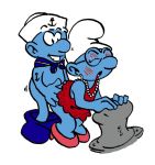  brainy_smurf crossdressing gay kalahee_(artist) tagme the_smurfs 