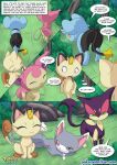  bbmbbf comic glameow meowth nintendo palcomix pokemon pokepornlive purrloin shinx skitty the_cat&#039;s_meowth 