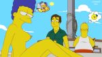 cheating_wife cosmanip fantasy fellatio homer_simpson imminent_sex marge_simpson nipples nude nude_edit nude_female the_simpsons yellow_skin