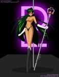  1girl bishoujo_senshi_sailor_moon boots breasts choker dkstudios05 earrings elbow_gloves female female_only gloves green_hair heeled_boots long_hair looking_at_viewer meiou_setsuna mostly_nude no_bra pole pole_dancing sailor_moon sailor_pluto setsuna_meioh setsuna_meiou solo solo_female standing stardragon77 thong tiara 