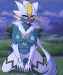  1girl feline grey_skin twistedscarlett60 zeraora 