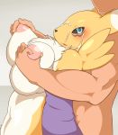  2010 asking_for_it blush breasts canine digimon female fox fur grope human interspecies nipples nude perky renamon sindoll source_request 