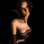 3d brown_hair cleavage elf oblivion pointy_ears