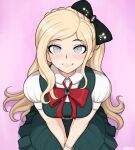  big_breasts danganronpa dress looking_up sonia_nevermind 