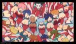 2boys black_hair blonde_hair blue_hair bouncing_breasts breast bunnysuit dark_skin funny gif kamina lol long_hair multiple_girls red_hair rei_ayanami short_hair simon tengen_toppa_gurren-lagann train twintails wtf