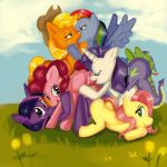 applejack dreamweaver dws fake_mustache fluttershy_(mlp) friendship_is_magic group_sex moustache my_little_pony orgy pinkie_pie_(mlp) pussylicking rainbow_dash_(mlp) rarity_(mlp) spike_(mlp) tail twilight_sparkle_(mlp) yuri