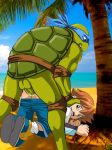 anal bent_over chris_thorndyke human leonardo outdoor_sex questionable_consent scalie sonic_(series) sonic_x teenage_mutant_ninja_turtles tmnt_2012 turtle