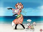  beach breasts canine collaboration cub dancing eric_schwartz female fox furry grass_skirt hula hula_dancer lei male male/female nude ocean red_hair sand seaside sheila_vixen timmy_(schwartz) wardrobe_malfunction water 