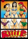  archangemon ass avatar:_the_last_airbender beach big_ass bikini black_hair brown_eyes bubble_butt butt cartoon_network comic crossover dc_comics embarrassing eva_(tdi) green_eyes joo_dee long_hair mole mole_under_eye orange_skin ponytail prank shiny shiny_skin smile starfire swimsuit teen_titans thick_thighs thong total_drama_island 