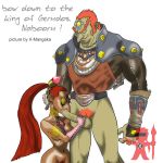  broken_rape_victim closed_eyes dark-skinned_male dark_skin fellatio ganondorf gerudo green_skin hair nabooru nintendo nude ocarina_of_time oral penis rape red_hair the_legend_of_zelda x-mangaka 