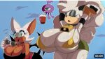  2_girls furry furry_female furry_only glitchlord8391 lanolin_the_sheep rouge_the_bat sega sega sonic_the_hedgehog_(series) 