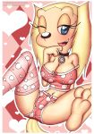 blonde_hair blue_eyes brandy_and_mr._whiskers brandy_harrington disney dog furry innocenttazlet panties polka_dot_panties smile stockings