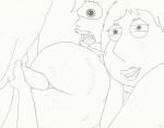 anal ass family_guy from_behind futurama kongen lois_griffin monochrome one_eye penis philip_j._fry sex turanga_leela