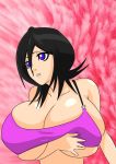  big_breasts bikini black_hair bleach blue_eyes breasts cleavage cute-rukia hair kuchiki_rukia nipples rukia_kuchiki swimsuit 