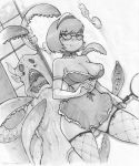 big_breasts breasts cleavage fluffy_(artist) freckles glasses just_as_planned maid monster scooby-doo stockings teeth velma_dinkley