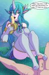 banana foot_fetish footjob justonehumanjoh league_of_legends soraka soraka_(league_of_legends)