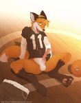  basketball canine cum cum_on_self digitigrade fox kipfox male male_only masturbation penis solo_male twinkle-sez 