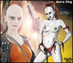 aurra_sing breasts erect_nipples nipples shabby_blue star_wars topless