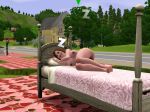 bed big_breasts breasts hair mod nude short_hair simspictures sleeping the_sims