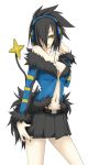  breasts cleavage emukon feline female headphones luxray personification pokemon tail 