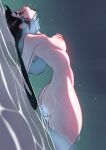 1girl 1girl aphelios_(league_of_legends) ass black_hair breasts facial_mark genderswap ghost high_resolution ilwha league_of_legends medium_breasts nipples nude sex taken_from_behind water